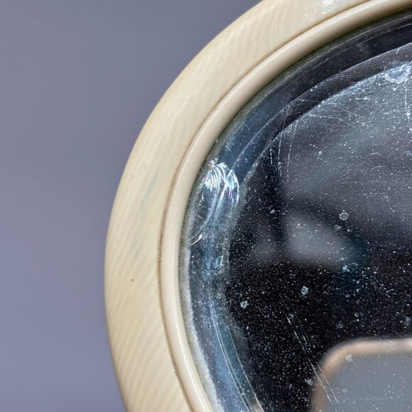 Antique French Ivory Celluloid Hand Mirror Beveled Glass Vanity Art Deco 1920s - Picture 9 of 9